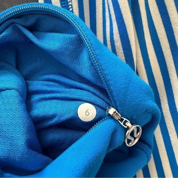 Lululemon Daily Yoga Jacket Beaming Blue Stripe - Picture 16 of 17
